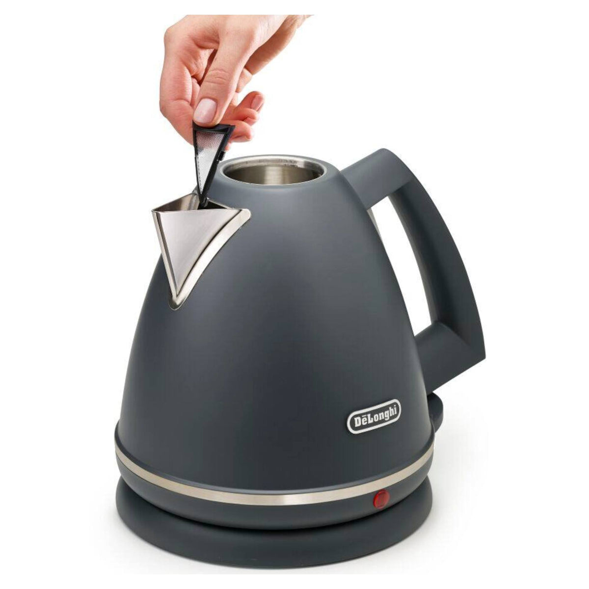 De'Longhi KBX3016.GY Argento 1.7L 3000W Cordless Kettle - Grey