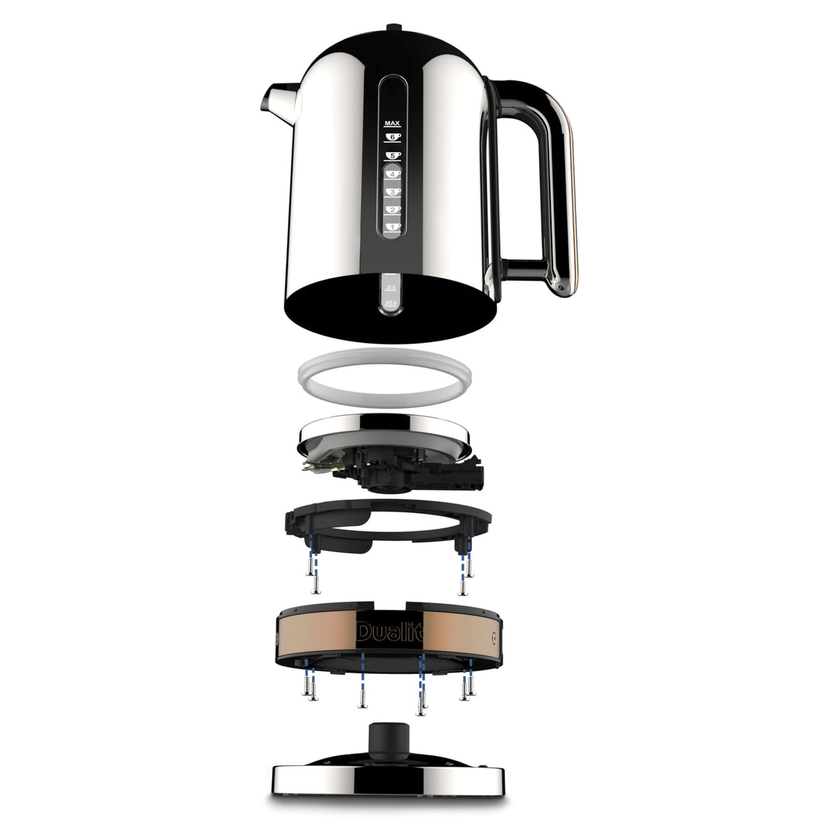 Dualit Classic 1.7L Kettle, Copper - 72820