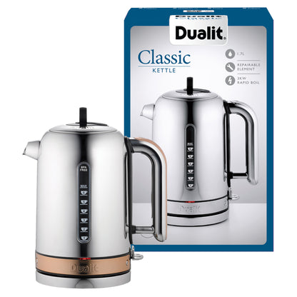 Dualit Classic 1.7L Kettle, Copper - 72820