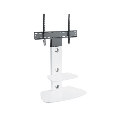 AVF Lucerne 70cm Curved Pedestal TV Stand - Stain White - FSL700LUCSWW