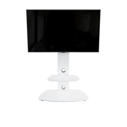 AVF Lucerne 70cm Curved Pedestal TV Stand - Stain White - FSL700LUCSWW