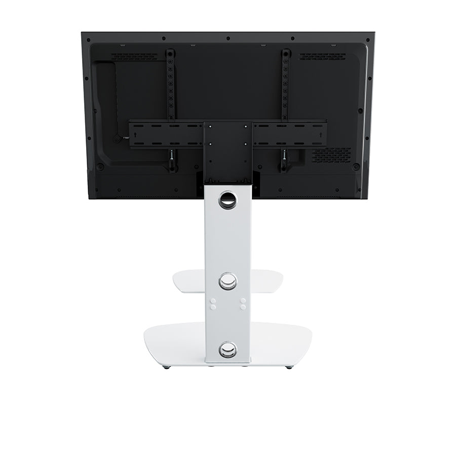 AVF Lucerne 70cm Curved Pedestal TV Stand - Stain White - FSL700LUCSWW