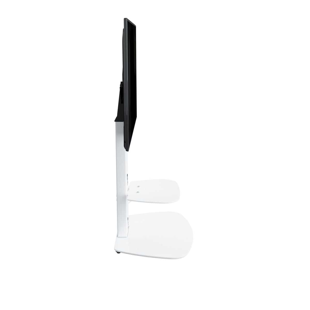 AVF Lucerne 70cm Curved Pedestal TV Stand - Stain White - FSL700LUCSWW