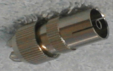 COAXIAL IN-LINE CONNECTOR WHITE