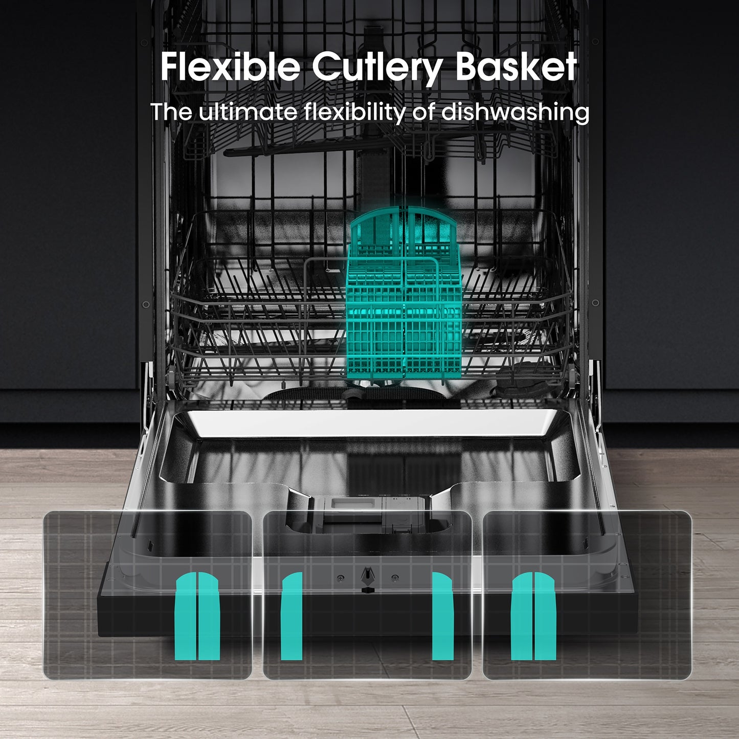 Hisense Hi4 Freestanding Full-Sized Dishwasher - HS622E90BUK