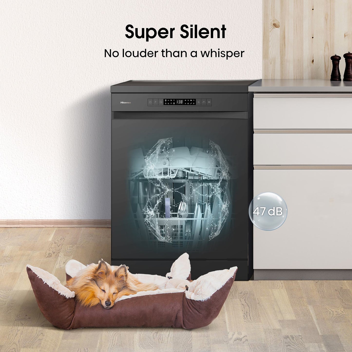 Hisense Hi4 Freestanding Full-Sized Dishwasher - HS622E90BUK