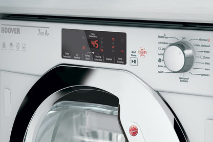 Hoover H-DRY 300 BHTD H7A1TCE-80 Built-In 7kg Smart Heat Pump Tumble Dryer