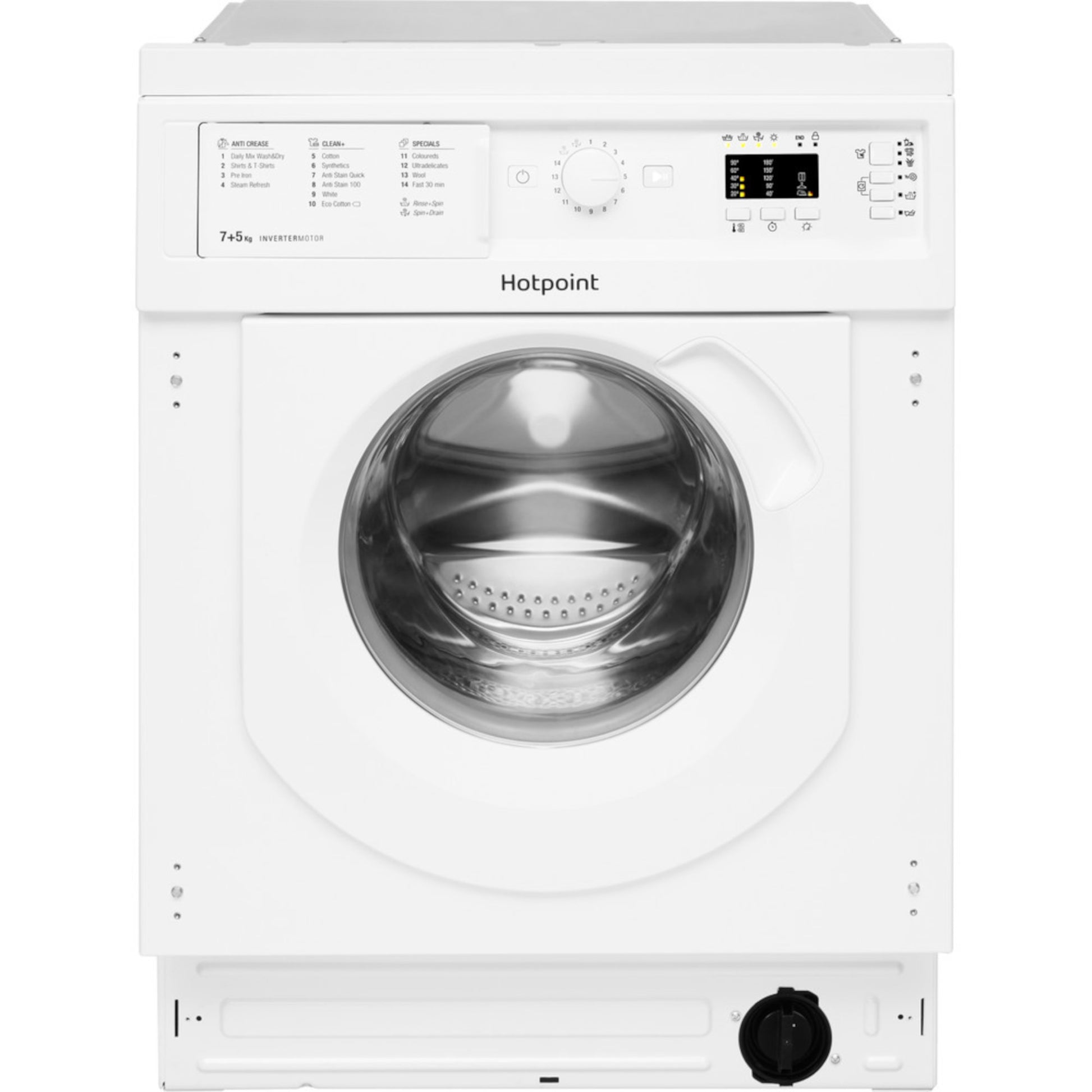 Hotpoint 7kg Wash 5kg Dry 1400rpm Built-In Washer Dryer - BI WDHG 75148 UK N