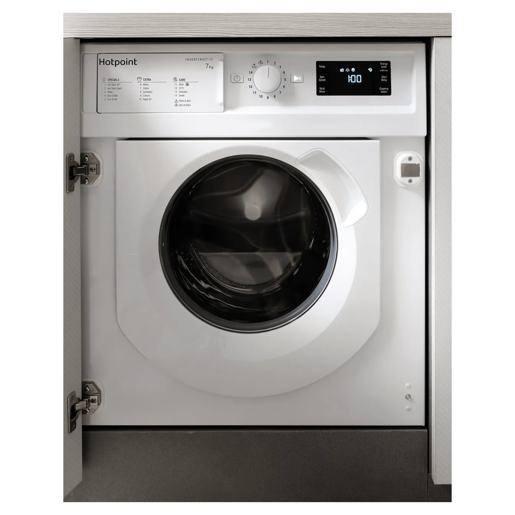 Hotpoint BI WMHG 71483 UK N 7kg 1400rpm Built-In Washing Machine