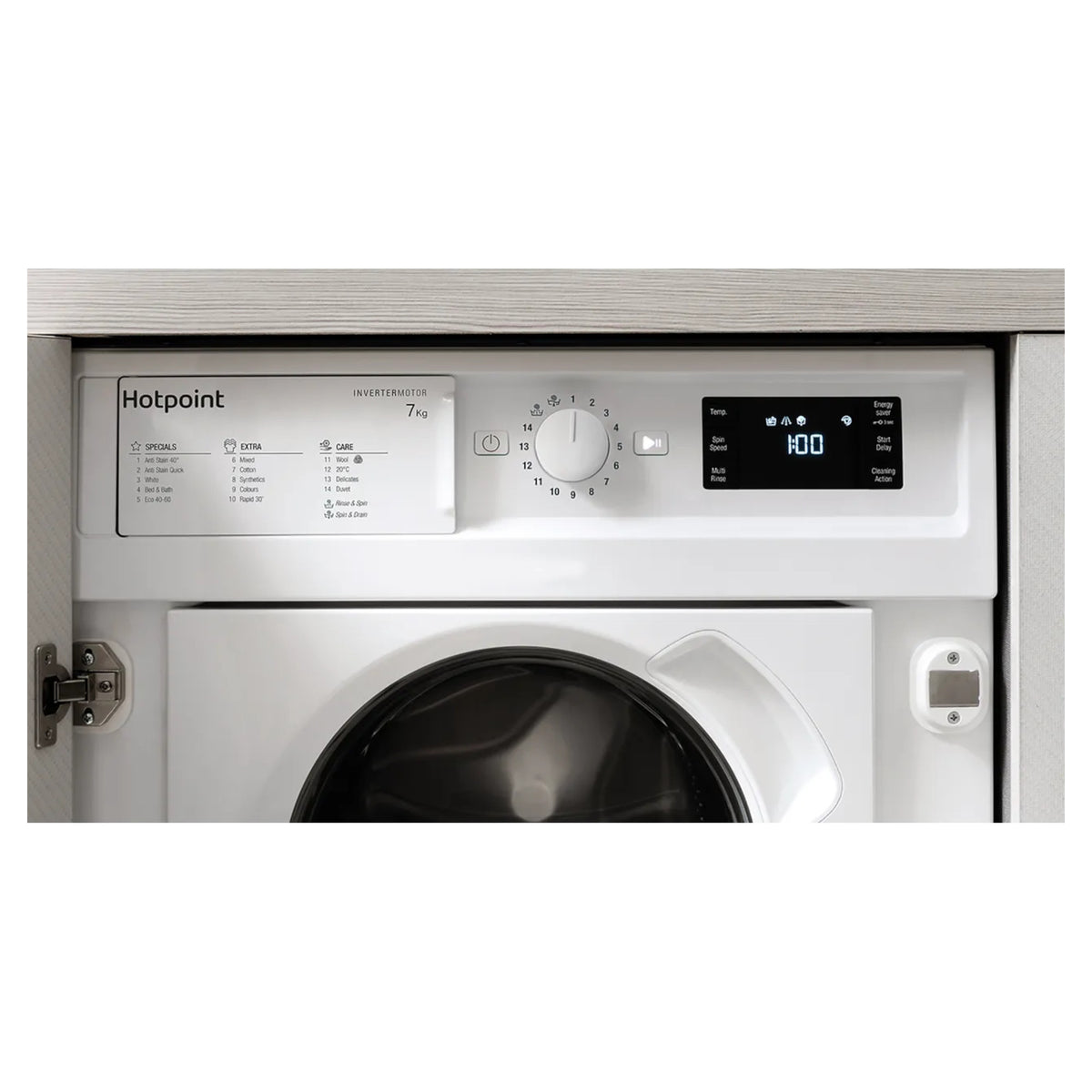 Hotpoint BI WMHG 71483 UK N 7kg 1400rpm Built-In Washing Machine