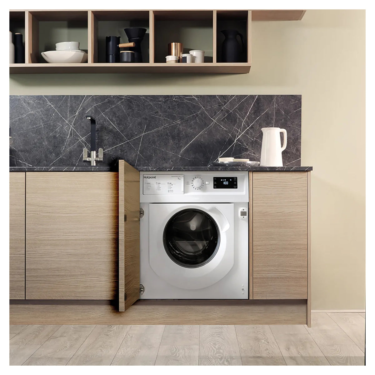 Hotpoint BI WMHG 71483 UK N 7kg 1400rpm Built-In Washing Machine
