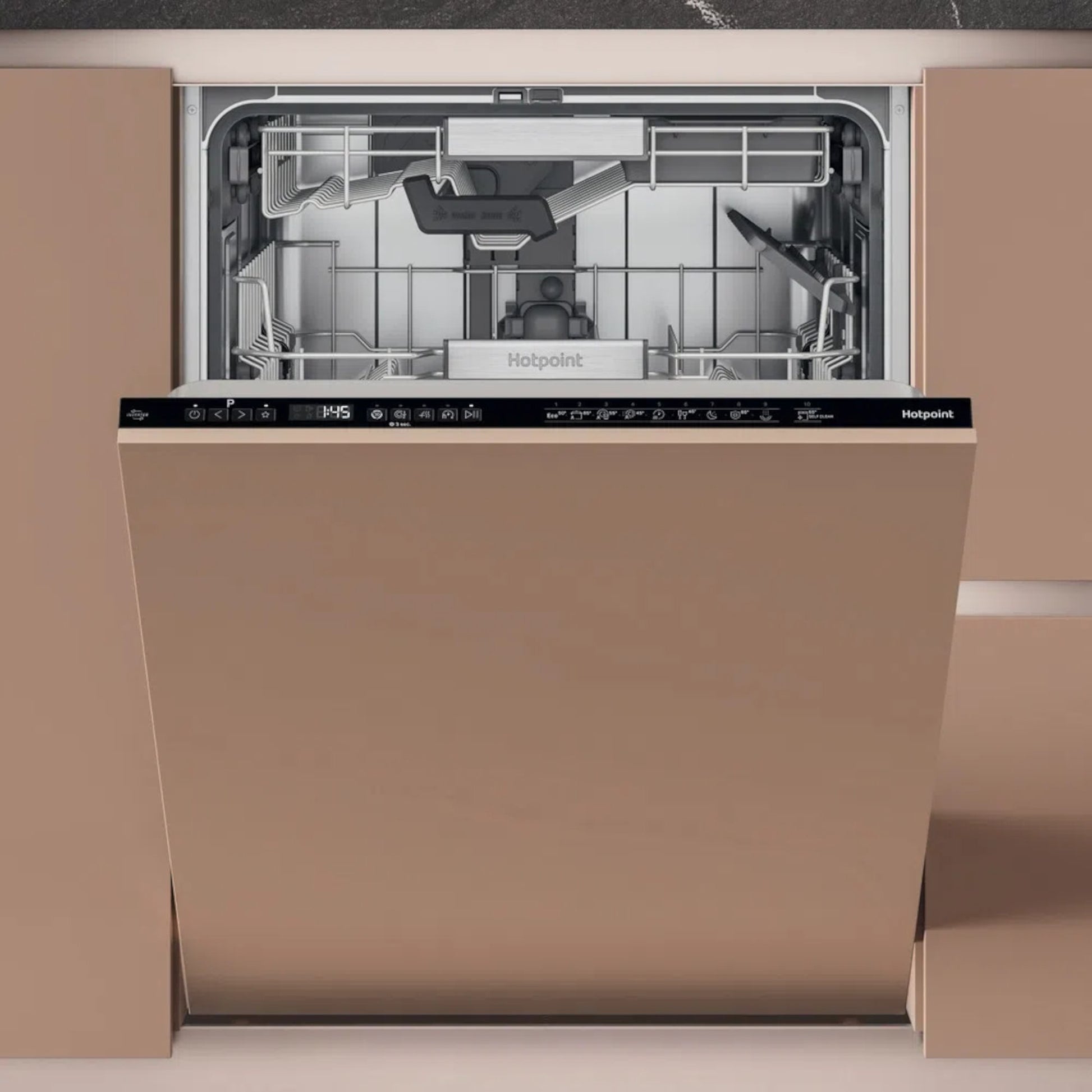Hotpoint Hydroforce Fully Integrated Full-Sized Dishwasher - H8I HP42 L UK