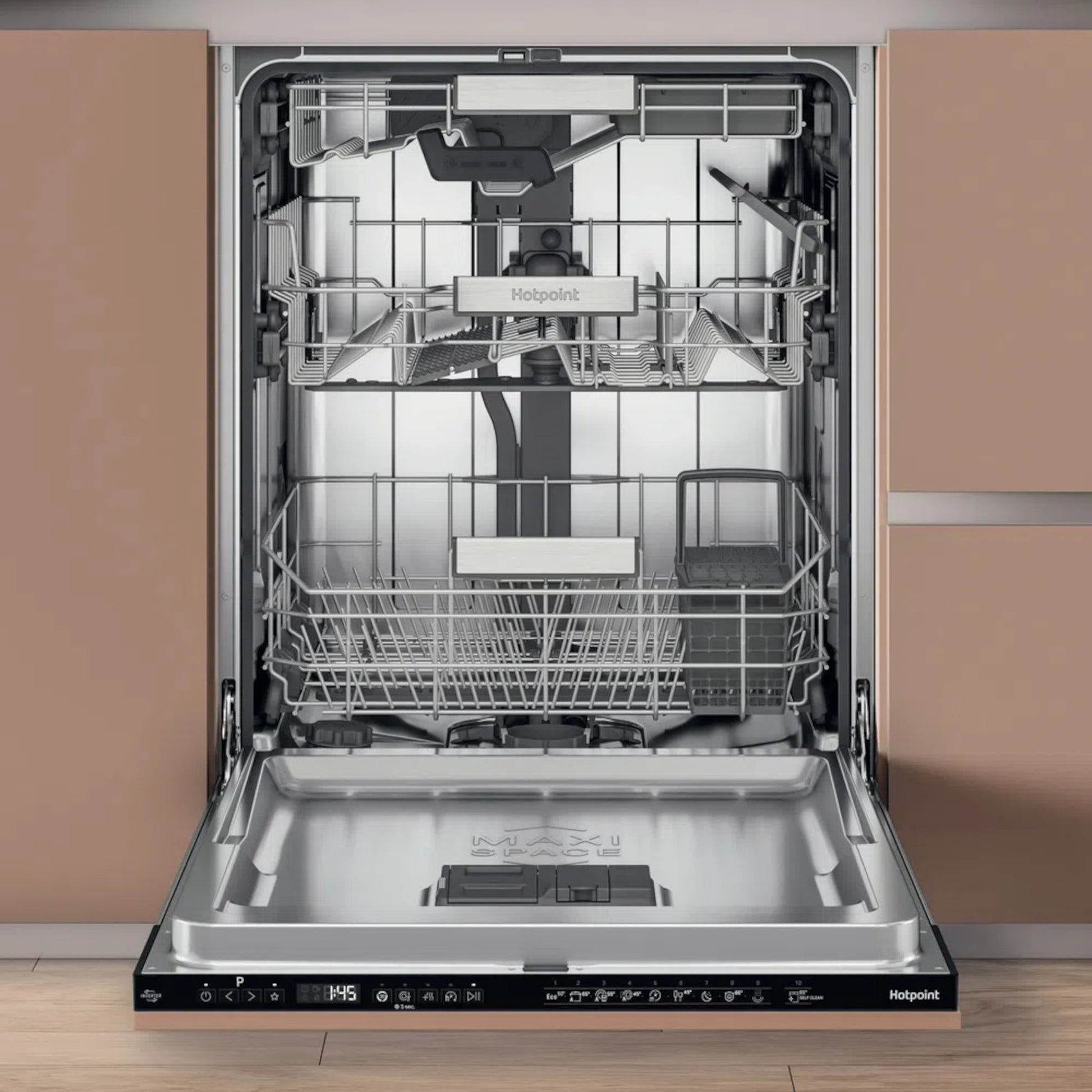 Hotpoint Hydroforce Fully Integrated Full-Sized Dishwasher - H8I HP42 L UK