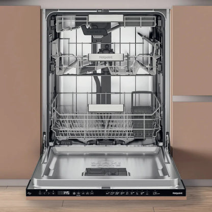 Hotpoint Hydroforce Fully Integrated Full-Sized Dishwasher - H8I HP42 L UK