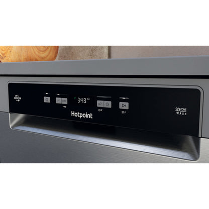 Hotpoint Freestanding Full-Sized Dishwasher - HFC 3C26 WC X UK