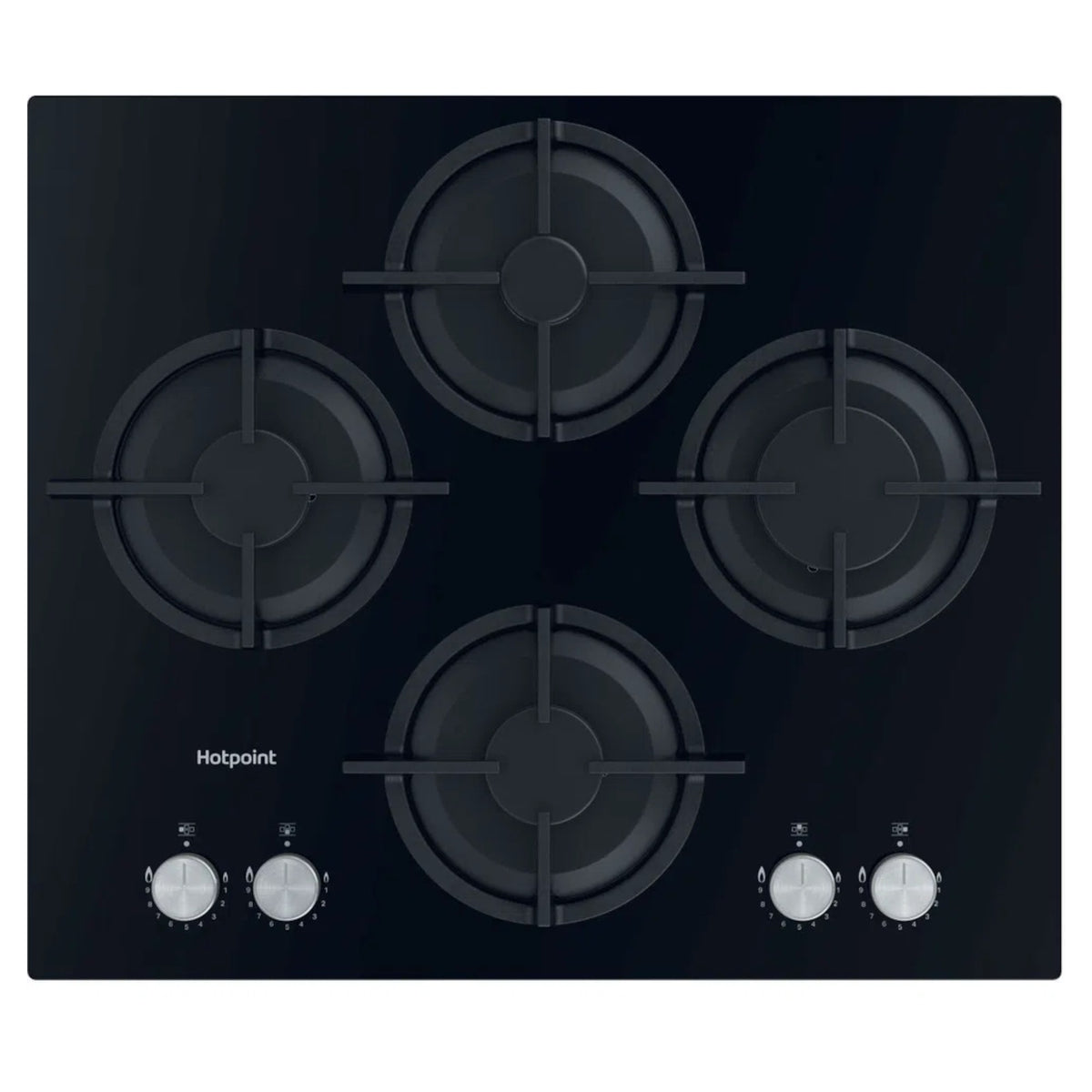 Hotpoint HGS 61S BK 60cm 4 Burner Gas Hob - Black