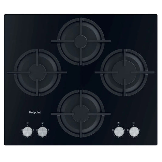 Hotpoint HGS 61S BK 60cm 4 Burner Gas Hob - Black