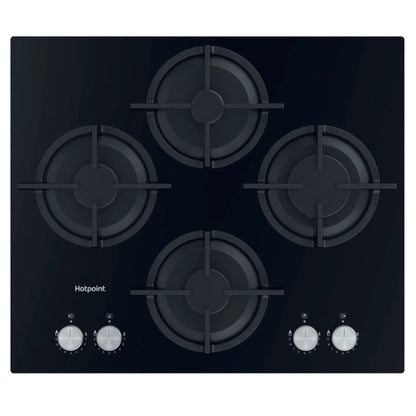 Hotpoint HGS 61S BK 60cm 4 Burner Gas Hob - Black