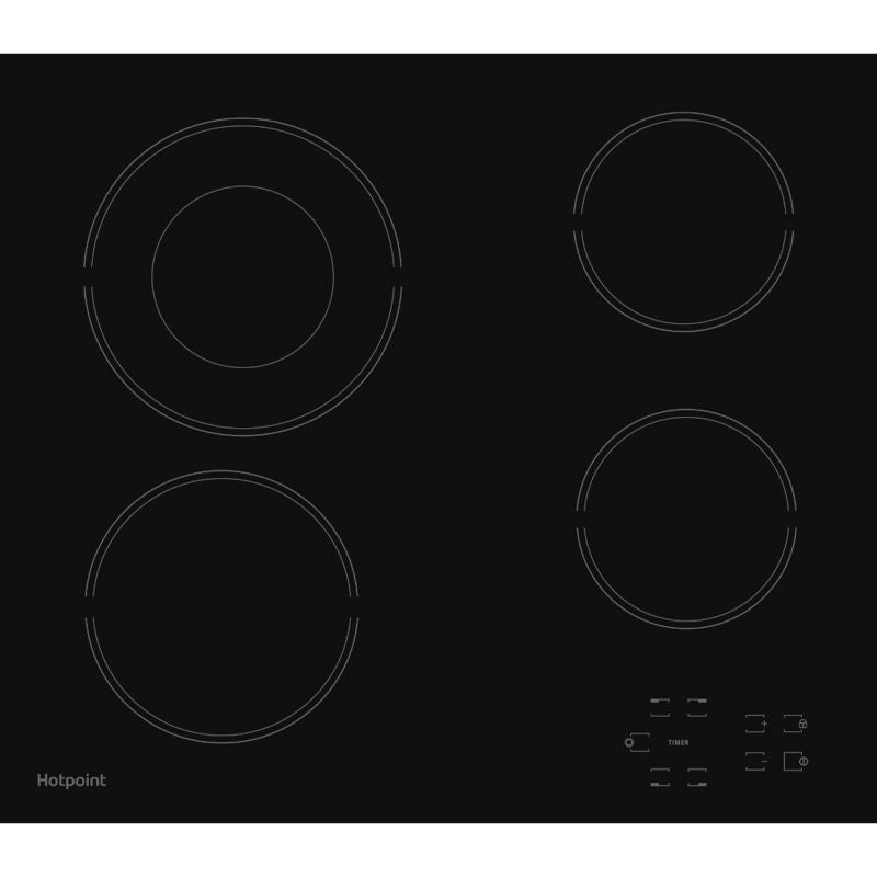 Hotpoint HR 612 C H 60cm 4 Zone Ceramic Hob - Black