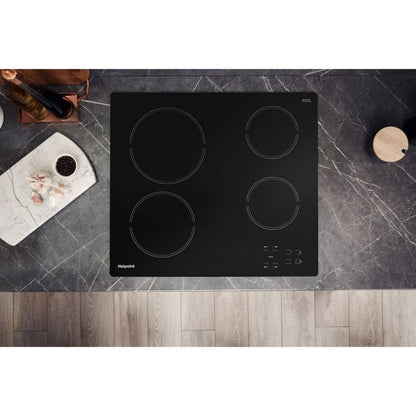Hotpoint HR 612 C H 60cm 4 Zone Ceramic Hob - Black