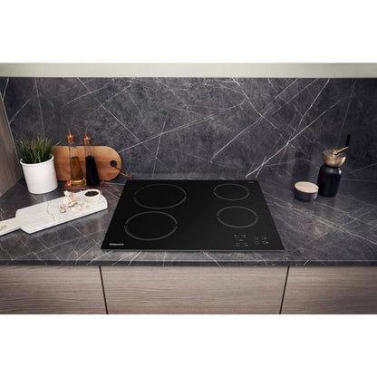 Hotpoint HR 612 C H 60cm 4 Zone Ceramic Hob - Black