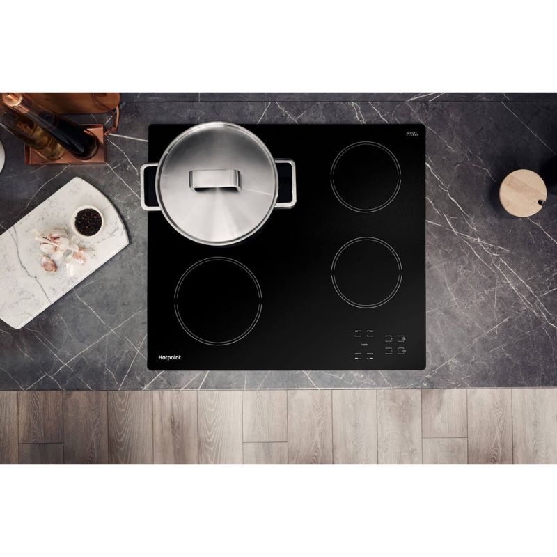 Hotpoint HR 612 C H 60cm 4 Zone Ceramic Hob - Black