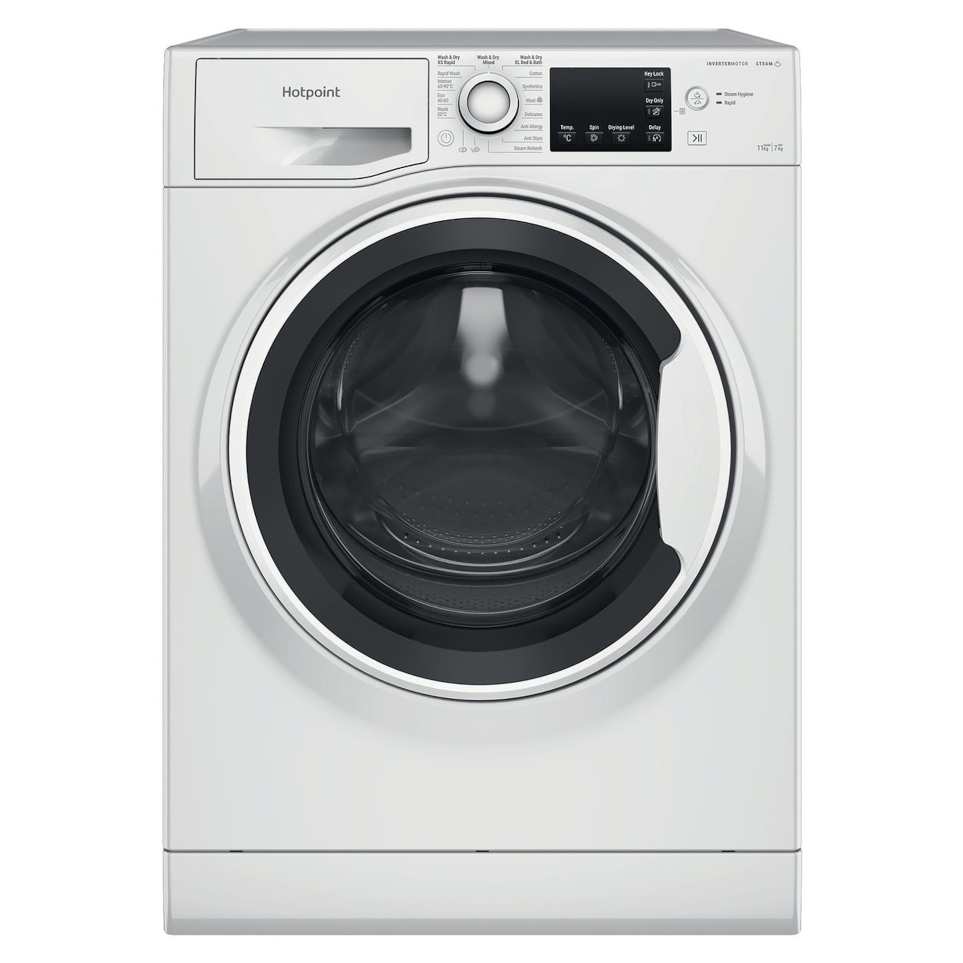 Hotpoint Anti-Stain 11kg Wash 7kg Dry 1600rpm Washer Dryer - NDB 11724 W UK