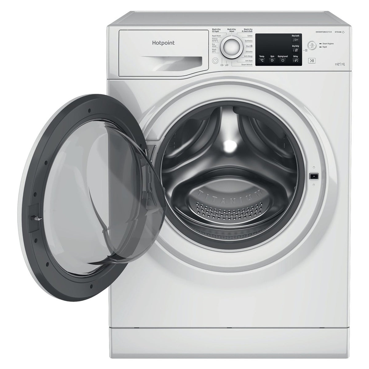 Hotpoint Anti-Stain 11kg Wash 7kg Dry 1600rpm Washer Dryer - NDB 11724 W UK