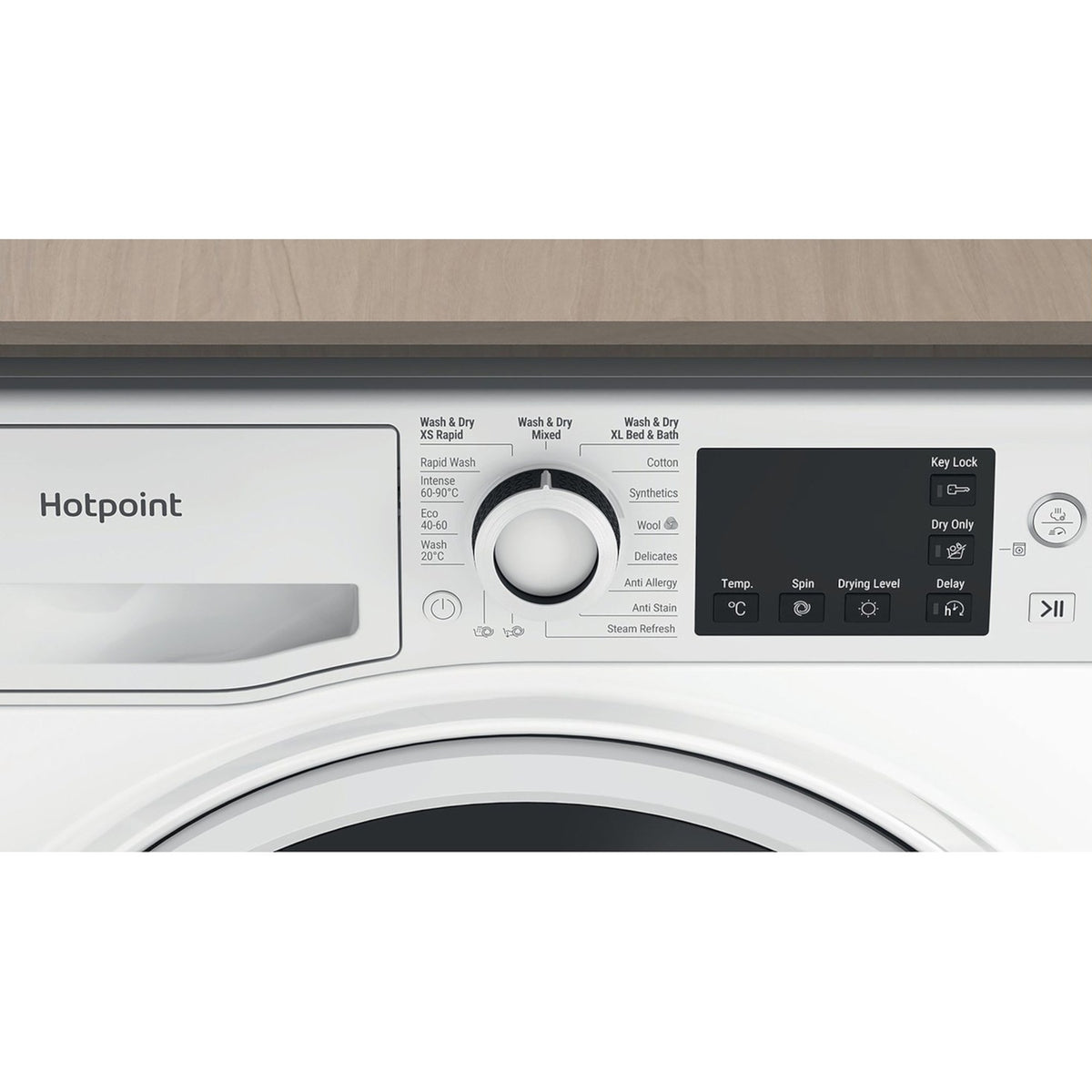 Hotpoint Anti-Stain 11kg Wash 7kg Dry 1600rpm Washer Dryer - NDB 11724 W UK