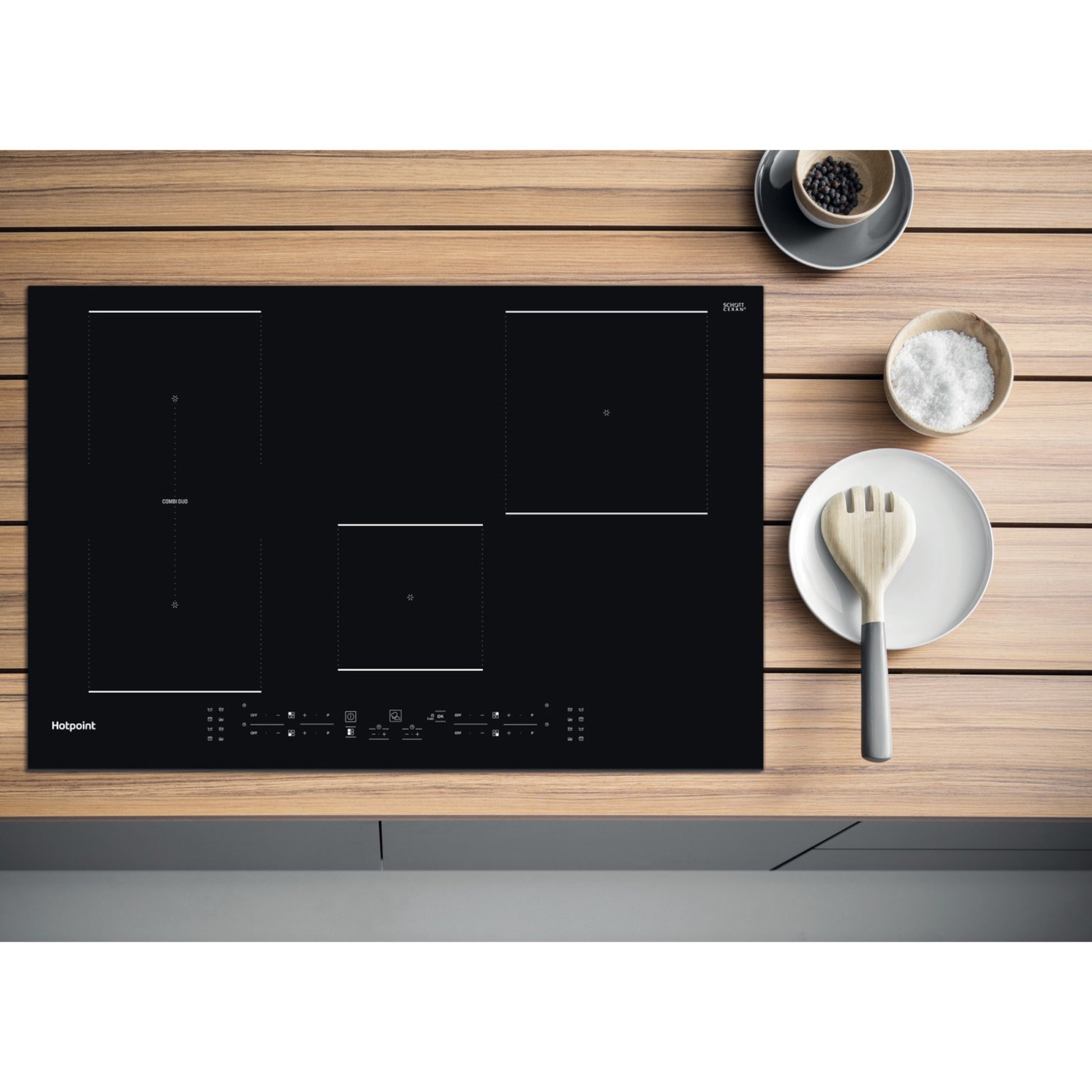 Hotpoint TB 3977B BF 77cm 4 Zone Induction Hob - Black