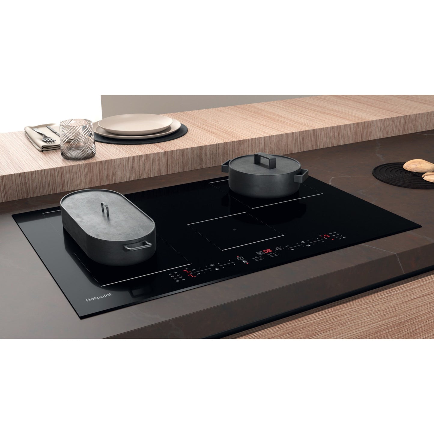 Hotpoint TB 3977B BF 77cm 4 Zone Induction Hob - Black