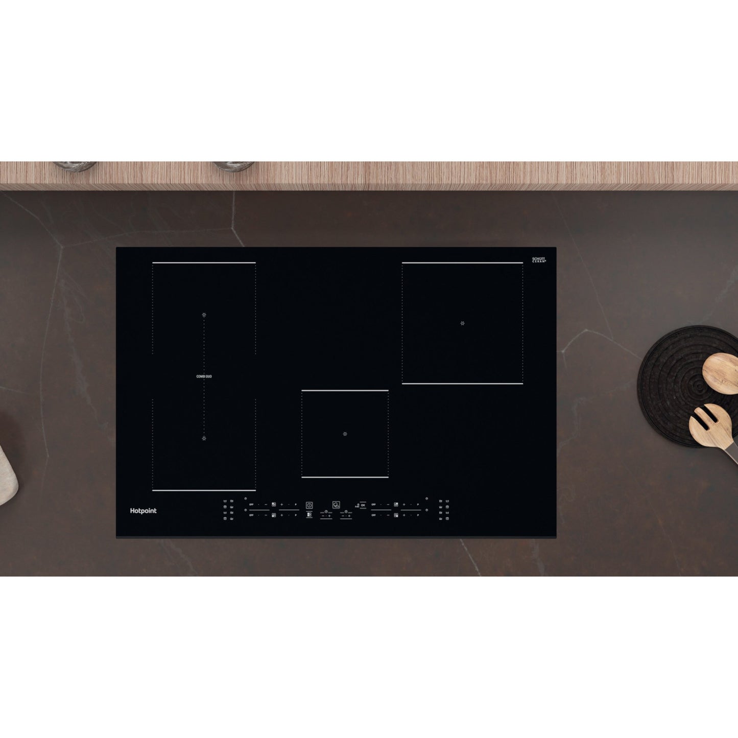Hotpoint TB 3977B BF 77cm 4 Zone Induction Hob - Black
