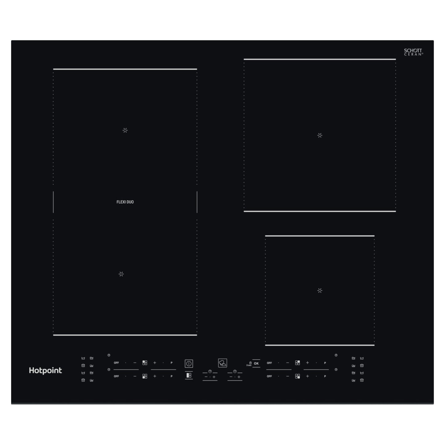 Hotpoint TB 7960C BF 60cm 4 Zone Induction Hob - Black