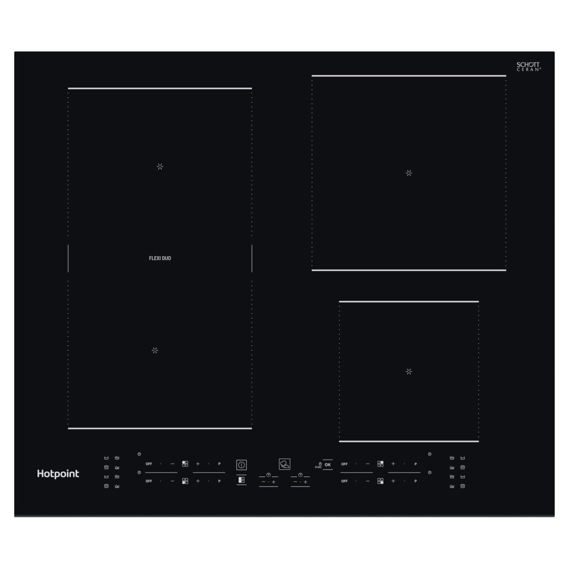 Hotpoint TB 7960C BF 60cm 4 Zone Induction Hob - Black