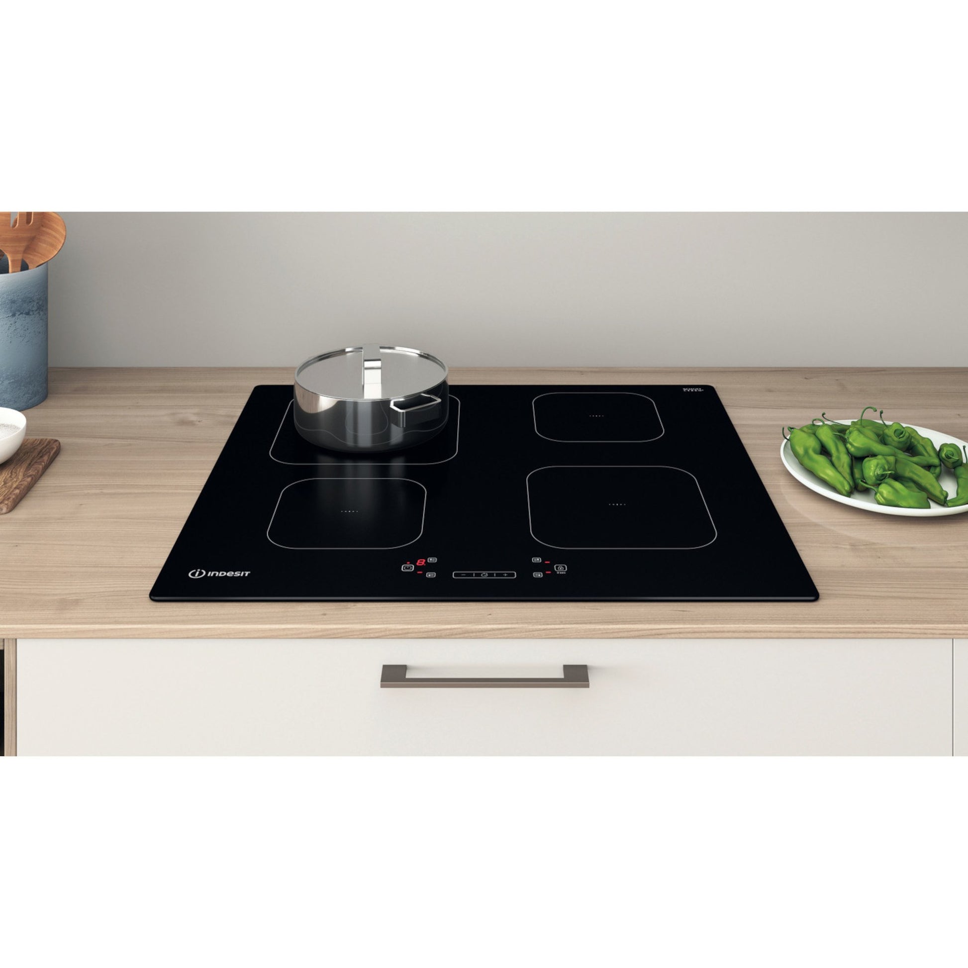Indesit IS 83Q60 NE 60cm 4 Zone Induction Hob Electric - Black