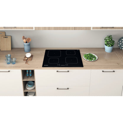 Indesit IS 83Q60 NE 60cm 4 Zone Induction Hob Electric - Black