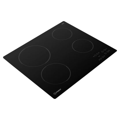 Indesit RI 161 C 60cm Built-In 4 Zone Ceramic Hob - Black