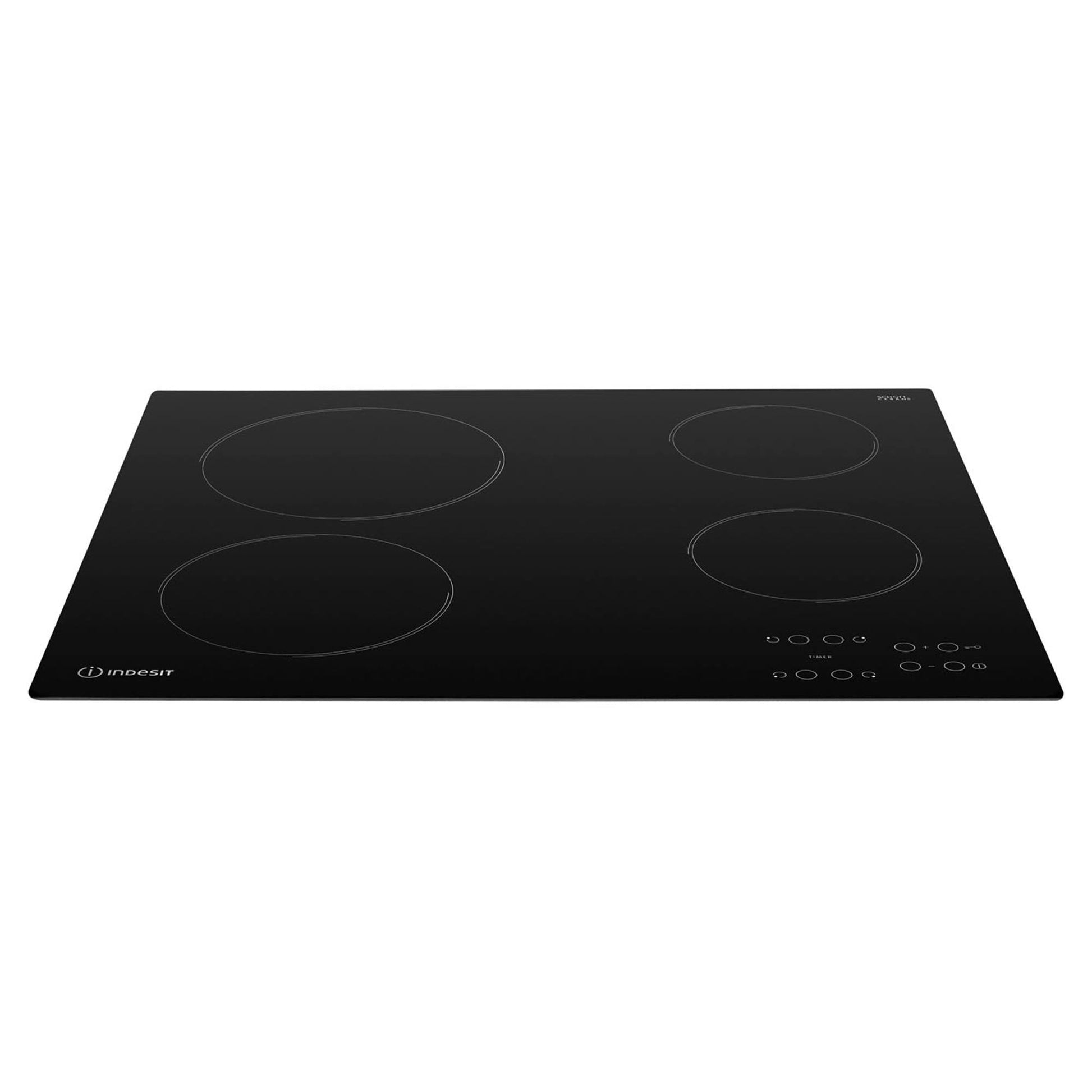 Indesit RI 161 C 60cm Built-In 4 Zone Ceramic Hob - Black