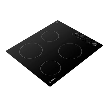 Indesit RI 860 C 60cm Built-In 4 Zone Ceramic Hob - Black
