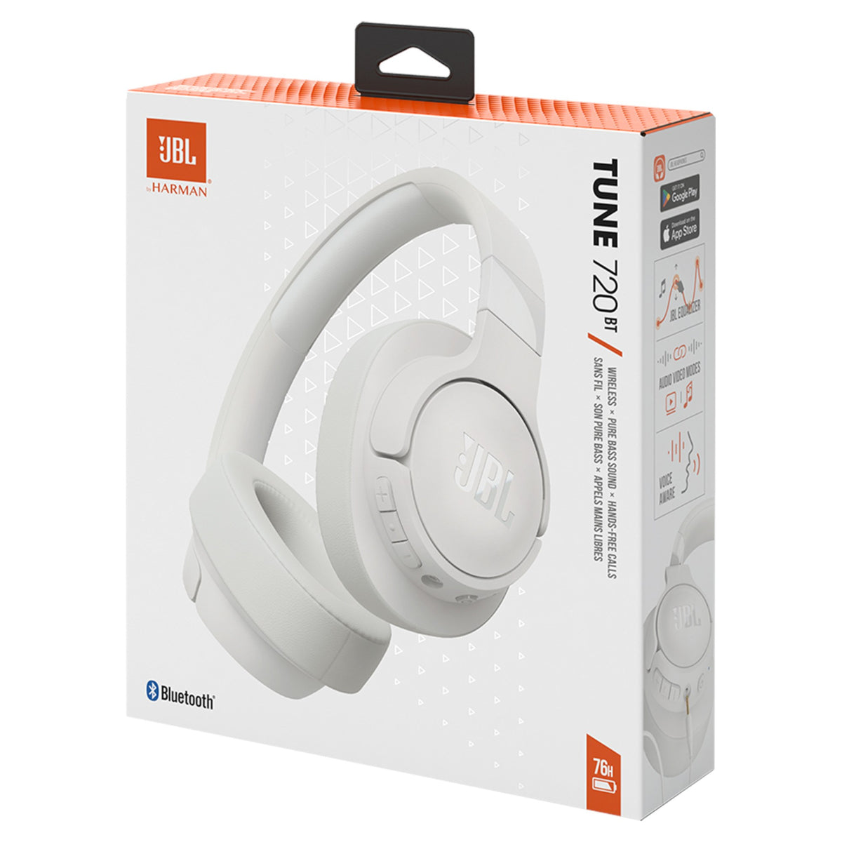 JBL T720BTWHT Tune 720BT Bluetooth - White