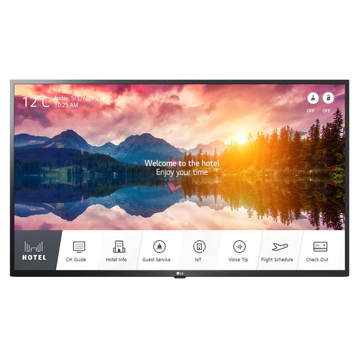 LG 55US662H 55" UHD Hotel TV with Effective Content Management