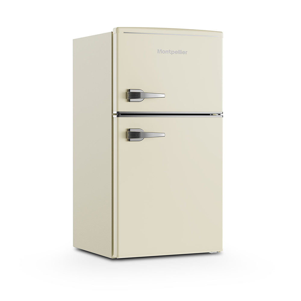 Montpellier MAB2035EC Undercounter Retro Fridge Freezer in Cream