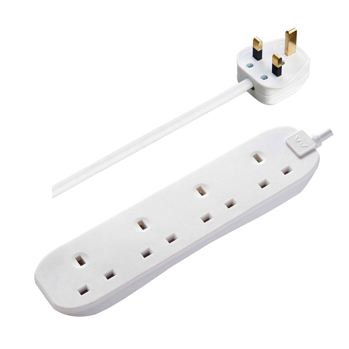 Masterplug BFG3MS 3m Mains Adapter with 4 Sockets
