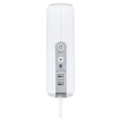Masterplug SRGDSU62PW 6 Socket Extension Lead with 2 USB Ports