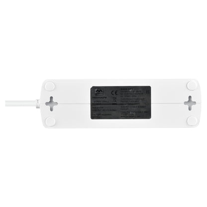 Masterplug SRGDSU62PW 6 Socket Extension Lead with 2 USB Ports