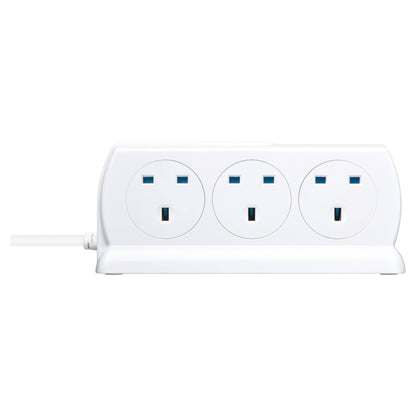 Masterplug SRGDSU62PW 6 Socket Extension Lead with 2 USB Ports