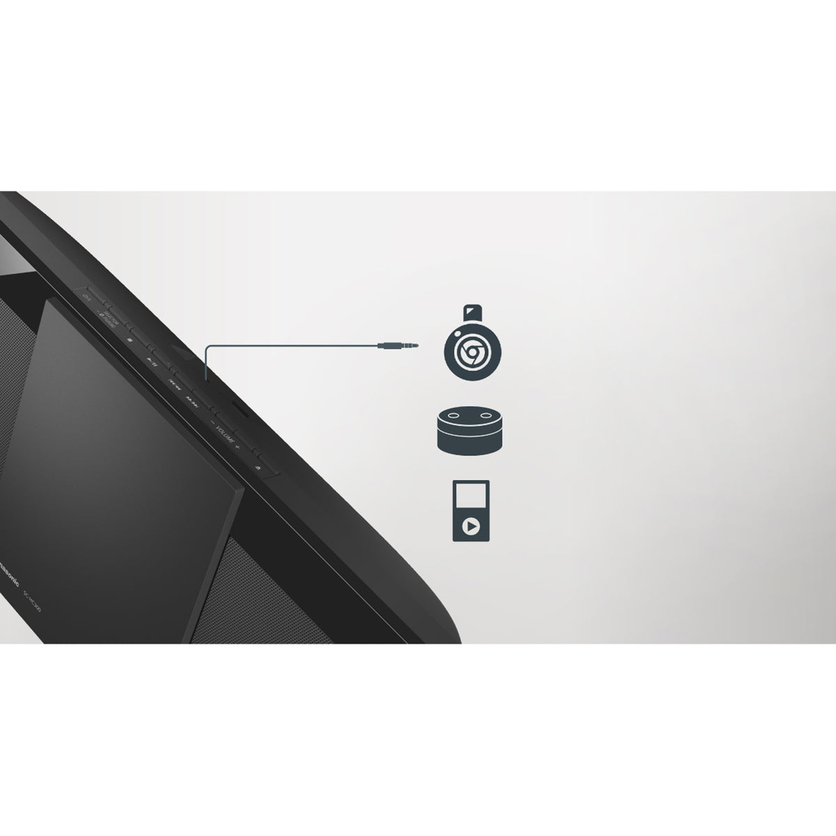 Panasonic SC-HC302EBK Slim Compact HiFi System