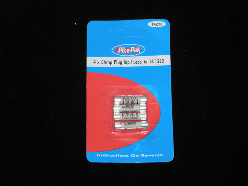 5A PLUG FUSES 4 PACK BS1362