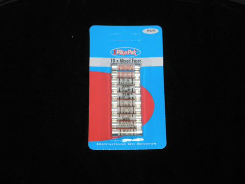 10 ASSORTED PLUG FUSES (2X3A 3X5A 5X13A) BS1362