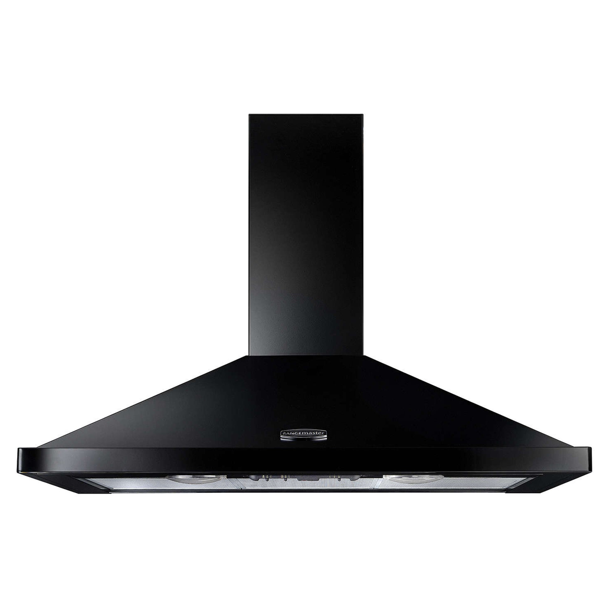Rangemaster LEIHDC90BB 900mm Chimney Cooker Hood - Black
